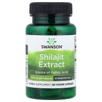 Swanson Shilajit Extract 400 mg Standardized, 60 вегакапсул Swanson Shilajit Extract 400 mg Standardized, 60 вегакапсул