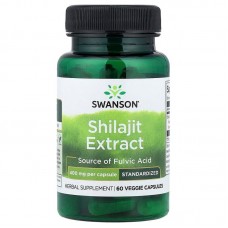 Swanson Shilajit Extract 400 mg Standardized, 60 вегакапсул Swanson Shilajit Extract 400 mg Standardized, 60 вегакапсул