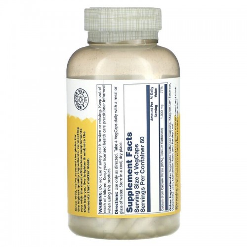 Solaray Calcium Citrate, 1000 mg CN17348 Solaray Solaray Calcium Citrate, 1000 mg CN17348 Solaray
