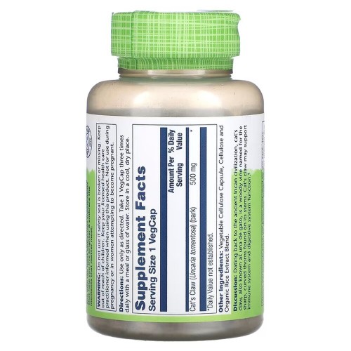 Solaray Cat's Claw 500 mg, 100 вегакапсул CN17077 Solaray Solaray Cat's Claw 500 mg, 100 вегакапсул CN17077 Solaray
