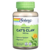 Solaray Cat's Claw 500 mg, 100 вегакапсул Solaray Cat's Claw 500 mg, 100 вегакапсул