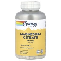 Solaray Magnesium Citrate 400 mg, 90 вегакапсул Solaray Magnesium Citrate 400 mg, 90 вегакапсул
