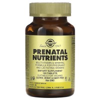 Solgar Prenatal Nutrients Multivitamin & Mineral, 120 таблеток Solgar Prenatal Nutrients Multivitamin & Mineral, 120 таблеток