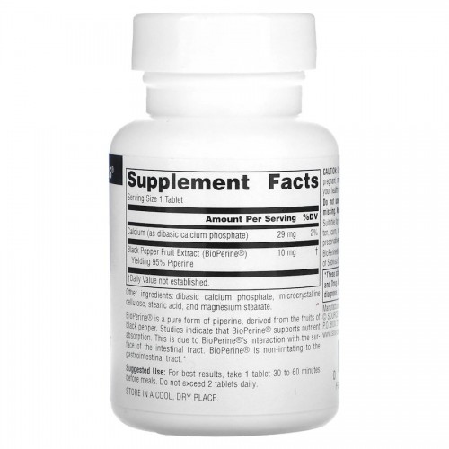 Source Naturals BioPerine 10 mg, 120 таблеток CN13560 Source Naturals Source Naturals BioPerine 10 mg, 120 таблеток CN13560 Source Naturals
