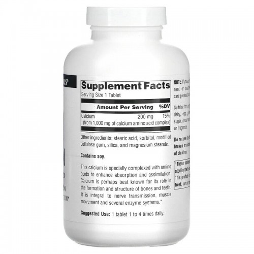 Source Naturals Calcium, 100 таблеток CN13564 Source Naturals Source Naturals Calcium, 100 таблеток CN13564 Source Naturals