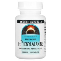 Source Naturals L-Phenylalanine 500 mg, 100 таблеток Source Naturals L-Phenylalanine 500 mg, 100 таблеток