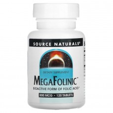 Source Naturals MegaFolinic 800 mg, 120 таблеток Source Naturals MegaFolinic 800 mg, 120 таблеток