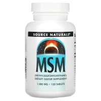 Source Naturals MSM with Vitamin C 1000 mg, 120 таблеток