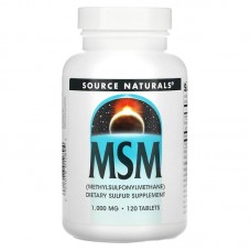 Source Naturals MSM with Vitamin C 1000 mg, 120 таблеток