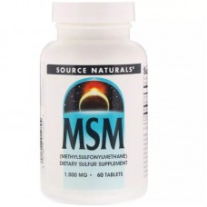 Source Naturals MSM with Vitamin C 1000 mg, 60 таблеток Source Naturals MSM with Vitamin C 1000 mg, 60 таблеток