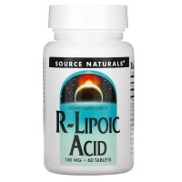 Source Naturals R-Lipoic Acid 100 mg, 60 таблеток Source Naturals R-Lipoic Acid 100 mg, 60 таблеток