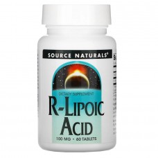 Source Naturals R-Lipoic Acid 100 mg, 60 таблеток Source Naturals R-Lipoic Acid 100 mg, 60 таблеток