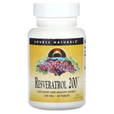 Source Naturals Resveratrol 200 mg, 60 таблеток Source Naturals Resveratrol 200 mg, 60 таблеток