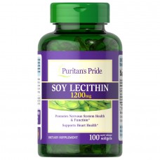Puritan's Pride Soy Lecithin 1200 mg, 100 капсул Puritan's Pride Soy Lecithin 1200 mg, 100 капсул