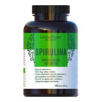 Golden Pharm Spirulina, 200 пігулок Golden Pharm Spirulina, 200 пігулок