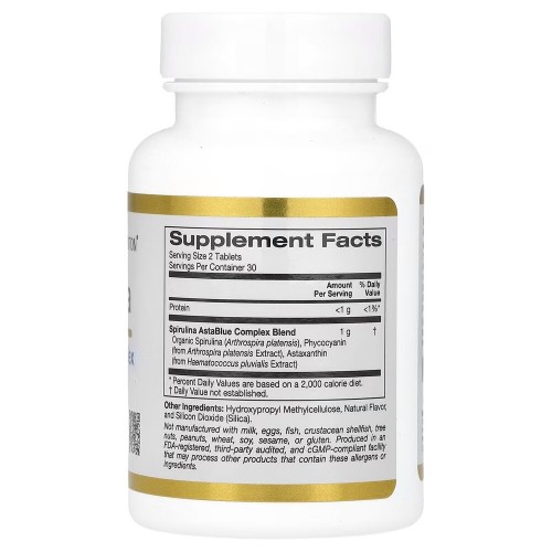 California Gold Nutrition Spirulina, 60 таблеток CN17162 California Gold Nutrition California Gold Nutrition Spirulina, 60 таблеток CN17162 California Gold Nutrition