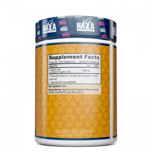 Haya Labs Sports D-Aspartic Acid, 200 грам CN12053 Haya Labs Haya Labs Sports D-Aspartic Acid, 200 грам CN12053 Haya Labs