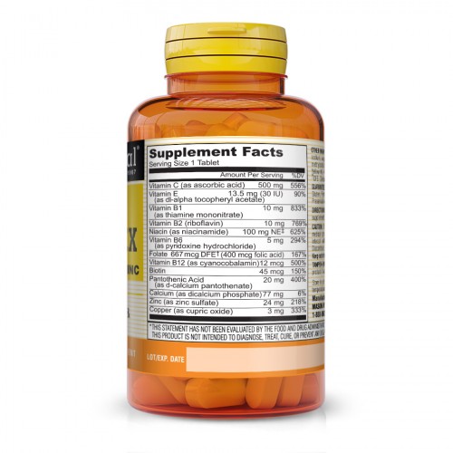 Mason Natural Stress B-Complex with Antioxidants + Zinc, 60 таблеток CN11282 Mason Natural Mason Natural Stress B-Complex with Antioxidants + Zinc, 60 таблеток CN11282 Mason Natural