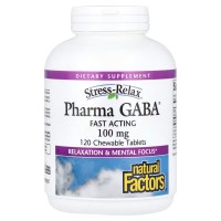Natural Factors Stress-Relax Pharma GABA 100 mg, 120 желейок Natural Factors Stress-Relax Pharma GABA 100 mg, 120 желейок