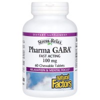 Natural Factors Stress-Relax Pharma GABA 100 mg, 60 желейок Natural Factors Stress-Relax Pharma GABA 100 mg, 60 желейок