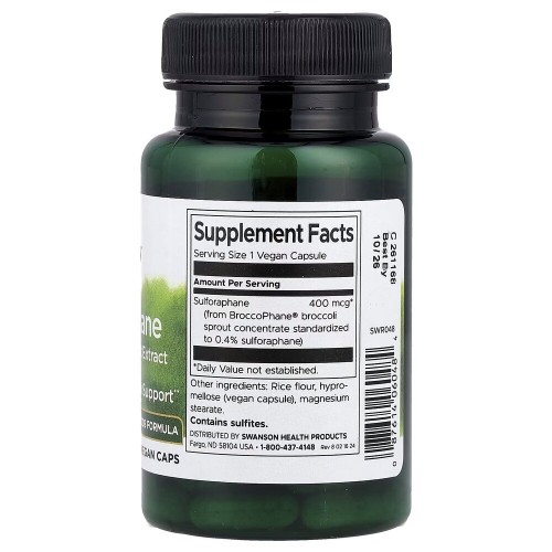 Swanson Sulforaphane 400 mg, 60 вегакапсул CN17052 Swanson Swanson Sulforaphane 400 mg, 60 вегакапсул CN17052 Swanson