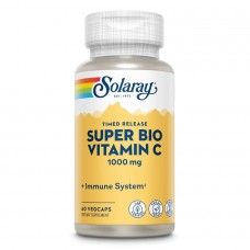 Solaray Super Bio Vitamin C Timed Release, 60 вегакапсул Solaray Super Bio Vitamin C Timed Release, 60 вегакапсул