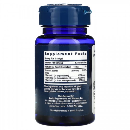 Life Extension Super K, 90 капсул CN10852 Life Extension Life Extension Super K, 90 капсул CN10852 Life Extension