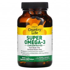 Country Life Super Omega-3, 60 капсул Country Life Super Omega-3, 60 капсул