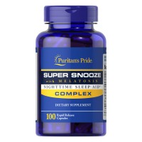 Puritan's Pride Super Snooze with Melatonin, 100 капсул Puritan's Pride Super Snooze with Melatonin, 100 капсул
