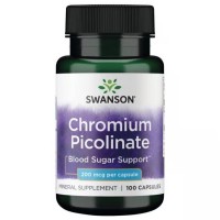 Swanson Chromium Picolinate 200 mcg, 100 капсул Swanson Chromium Picolinate 200 mcg, 100 капсул