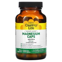 Country Life Target-Mins Magnesium Caps 300 mg with Silica, 120 вегакапсул Country Life Target-Mins Magnesium Caps 300 mg with Silica, 120 вегакапсул
