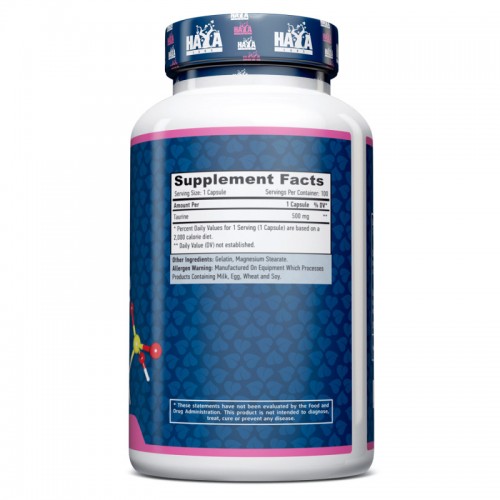 Haya Labs Taurine 500 mg, 100 капсул CN12054 Haya Labs Haya Labs Taurine 500 mg, 100 капсул CN12054 Haya Labs