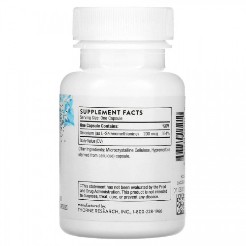 Thorne Selenium 200 mcg, 60 капсул CN13889 Thorne Thorne Selenium 200 mcg, 60 капсул CN13889 Thorne