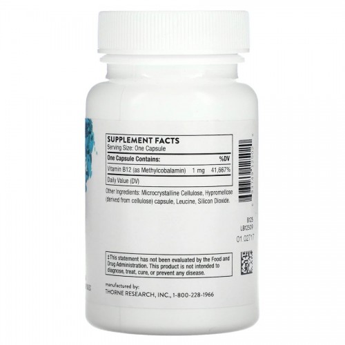 Thorne Methylcobalamin, 60 вегакапсул CN13849 Thorne Thorne Methylcobalamin, 60 вегакапсул CN13849 Thorne