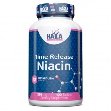 Haya Labs Time Release Niacin 250 mg, 100 таблеток Haya Labs Time Release Niacin 250 mg, 100 таблеток
