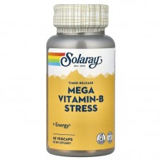 Solaray Mega Vitamin-B Stress Timed Release, 60 вегакапсул