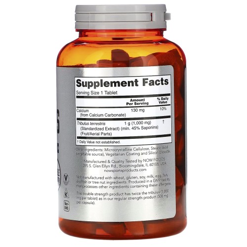 NOW Sports Tribulus 1000 mg, 180 таблеток CN719 NOW NOW Sports Tribulus 1000 mg, 180 таблеток CN719 NOW