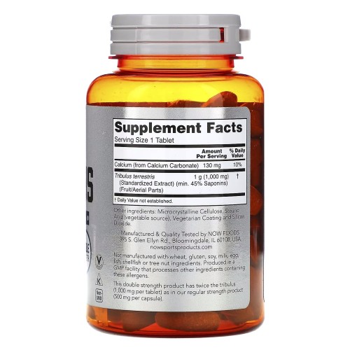NOW Sports Tribulus 1000 mg, 90 таблеток CN720 NOW NOW Sports Tribulus 1000 mg, 90 таблеток CN720 NOW