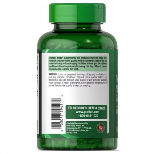 Puritan's Pride Triple Magnesium Complex 400 mg, 120 капсул CN15523 Puritan's Pride Puritan's Pride Triple Magnesium Complex 400 mg, 120 капсул CN15523 Puritan's Pride