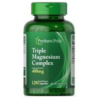 Puritan's Pride Triple Magnesium Complex 400 mg, 120 капсул
