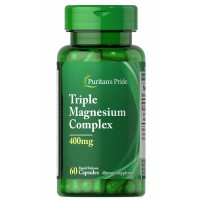 Puritan's Pride Triple Magnesium Complex 400 mg, 60 капсул Puritan's Pride Triple Magnesium Complex 400 mg, 60 капсул