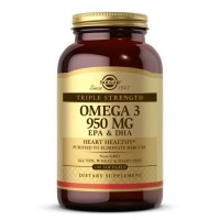Solgar Omega 3 950 mg Triple Strength, 100 капсул Solgar Omega 3 950 mg Triple Strength, 100 капсул