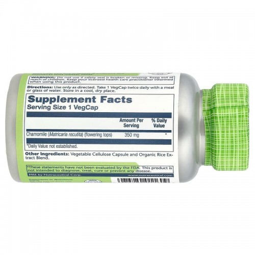 Solaray Chamomile 350 mg, 100 вегакапсул CN20271-1 Solaray Solaray Chamomile 350 mg, 100 вегакапсул CN20271-1 Solaray