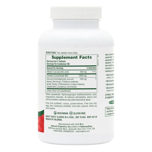 Natures Plus Ultra Cranberry 1000 mg, 180 таблеток CN9464 Natures Plus Natures Plus Ultra Cranberry 1000 mg, 180 таблеток CN9464 Natures Plus