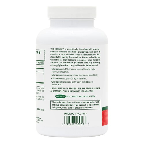 Natures Plus Ultra Cranberry 1000 mg, 180 таблеток CN9464 Natures Plus Natures Plus Ultra Cranberry 1000 mg, 180 таблеток CN9464 Natures Plus