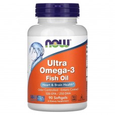 NOW Ultra Omega-3, 90 капсул