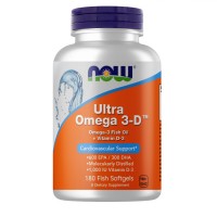 NOW Ultra Omega-3-D, 180 капсул NOW Ultra Omega-3-D, 180 капсул