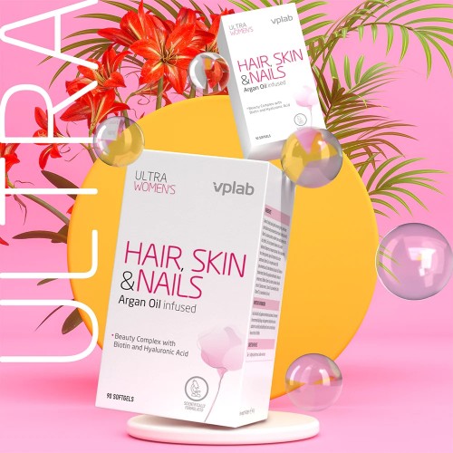 VPLab Ultra Women's Hair, Skin & Nails, 90 капсул CN14189 VPLab VPLab Ultra Women's Hair, Skin & Nails, 90 капсул CN14189 VPLab