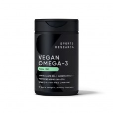 Sports Research Vegan Omega-3 1400 mg, 60 капсул