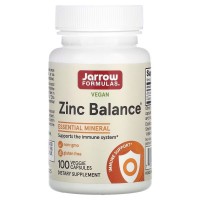 Jarrow Formulas Vegan Zinc Balance, 100 капсул Jarrow Formulas Vegan Zinc Balance, 100 капсул